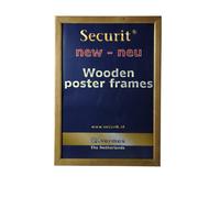 Securit Cadre à Poster Mural Modèle A3, en Teck
