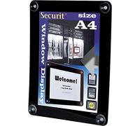 Securit Cadre d'affichage A4 Noir (Import Royaume Uni)