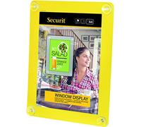 Securit Cadre fenêtre A4 jaune
