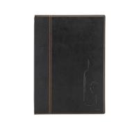 Securit Carte des Vins Trendy Line – 2 inserts fixes 4 feuilles A4 – PVC noir – Café/Bar/Restaurant