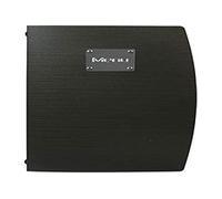 SECURIT - Carte Menu Gamme Rio - Pour Restaurants, Cafés, Bars - 1 Insert Double (4 Pages) Inclus - A5 - Plaque Menu Acier Inox - Noir