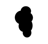 Securit – Ardoise murale Silhouette « Nuage » 29x48 cm – Feutre craie blanc – Kit velcro