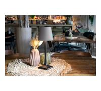 SECURIT Lampe de bureau LED rechargeable MILAN, noir/taupe