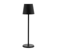 SECURIT - Lampe LED à Variateur "Feline" - Sans Fil - Rechargeable Par USB Magnétique - Intérieur/Extérieur - Pour Bar, Café, Restaurant, Hôtel - 38 x 11 x 11 cm - Coloris Noir