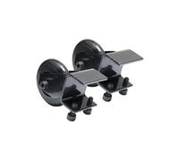 Securit Roulettes pour vitrine d'affichage LED / porte-menu – Lot de 2 – Noir
