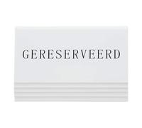 SECURIT Lot de 5 Supports de Table, en Acrylique, Blanc, 5 x 10 x 4, 5 cm