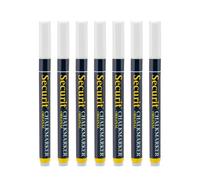 Securit Lot de 7 Feutres-Craie à encre liquide Coloré - Taille de mine 1-2mm, blanc