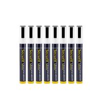 Securit Lot de 8 Marqueurs à craie liquide – Surfaces non poreuses, pointe 2-6 mm, Blanc