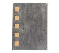 Securit Mur Pense bête - Couleur Béton, Compartiment de Surface liège - Gris 78x58x1, 3cm