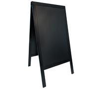 Securit Panneau de trottoir WOODY avec surface en craie 700 x 1.250 mm noir