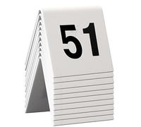 Securit Panneaux de table TN-51-60 – chiffres 51-60, acrylique blanc, 4×4×5 cm