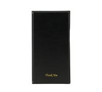 Securit Porte-addition Basic Line - 3 emplacements - PVC - Pour café/bar/restaurant - Noir