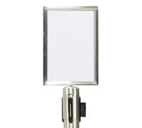 Securit Porte-affiche en acier inoxydable Portrait A4