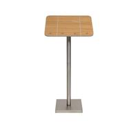 Securit Porte-menu Poteau et base Acier inox panneau bois laminé Bandes élastiques 113,7×54,2×36,7cm