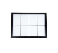 SECURIT - Porte-Menu Extérieur LED Black Star XXL - 8 Pages A4