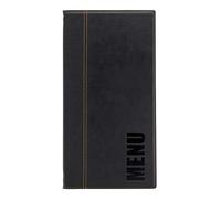 Securit Porte Menu Long Range Trendy avec 1 Double Insert Noir