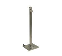 SECURIT - Poteau & Base pour Porte-Menu Extérieur "Stainless Steel"