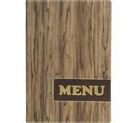 Securit Protège-menu Gamme Design A4-1 – Double insert inclus (4 pages A4)