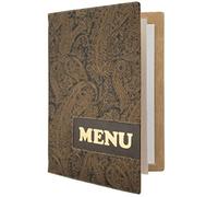 Carte Menu de la gamme Design A4 1 double insert inclus (présente 4 pages A4) Securit