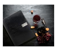 SECURIT Protège-menus EGO, A4, en cuir, noir