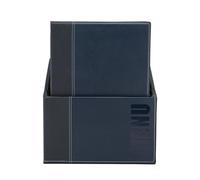 SECURIT Protège-menus Simili Cuir de la Gamme Tendance - A4 (x20) Plus Box, 1 Double Insert Inclus avec Chaque Menu (présente 4 Pages A4)
