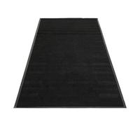 Securit Tapis d'entrée anti-salissures 90 x 200 cm noir – Polyester PVC antidérapant
