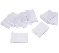 Securit Set de 10 porte-étiquettes acryliques transparents autoportants en L 6×4×0,8 cm