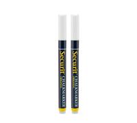 SECURIT - Set de 2 Feutres Craie Original - Pointe 1-2 mm - Couleur Blanc