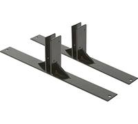 SECURIT - Set de 2 Pieds pour Multiboard - Pour Restaurants, Hôtels, Bars, Cafés - Acier Robuste - Stabilité Supérieure - Installation Facile - Résistant aux Intempéries - Noir