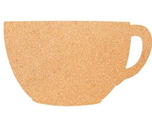 Securit Silhouette Cup Tableau en liège avec 6 broches, montage mural, 30 x 45 cm (CB-Cup)