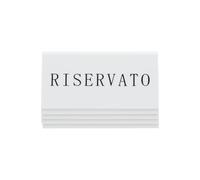 SECURIT - Support de Table Réservation 'Riservato' | Pour Restaurants, Hôtels, Cafés, Bars - Acrylique - Set de 5 - Blanc