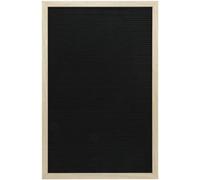 Securit Tableau avec lettres 40 x 60 cm en bois naturel et feutre - Comprend 360 lettres, chiffres, symboles et un kit de montage mural.
