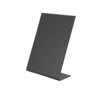 Securit Tableau de table en L A6 – Ardoise porte-menu acrylique empilable Noir