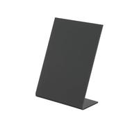 SECURIT - Tableau de Table en L A7 - Ardoise Porte-Menu - En Acrylique - Empilable - Pour Café, Bar, Restaurant - 11,5 x 7,5 x 4,5 cm - Coloris Noir