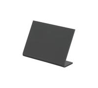 Securit - Ardoise de table L A8 - Acrylique empilable 7 x 7,5 x 3,5 cm - Noir