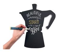 SECURIT Tableau Moka Tableau Noir, Noir, 53 x 31 x 0.26 cm