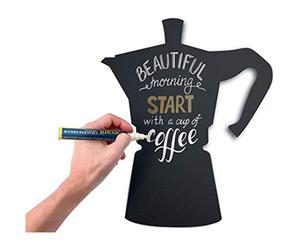 SECURIT Tableau Moka Tableau Noir, Noir, 53 x 31 x 0.26 cm