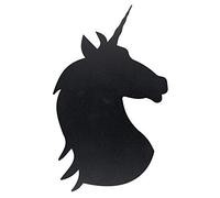 Securit Tableau noir en forme de licorne avec autocollants de fixation pour montage mural, idéal pour la maison, l'école ou le bureau