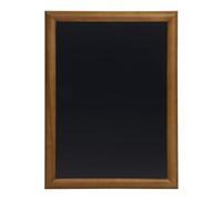 Securit Tableau noir mural finition laquée 70 x 90 cm Marron foncé