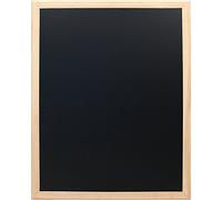 Securit Tableau noir mural finition laquée Bord bois 70 x 90 cm