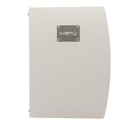 Securit Tableau noir Rio A4 Support Menu Design avec fourchette et 1 double insert - Blanc