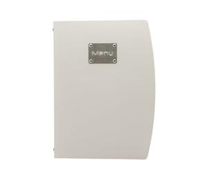 Securit Tableau noir Rio A4 Support Menu Design avec fourchette et 1 double insert - Blanc