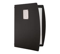 Securit Tableau noir Rio A4 vin, support avec une double insert - Noir