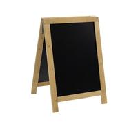 SECURIT - Tableau sur Pied Double Face en Bois "Nature" - Coloris Naturel