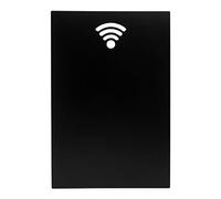 Securit Tableau WiFi Tableau Noir - Y Compris Chalkmarker et Bandes Velcro de Fixation Murale - 30 x 50 cm, Noir