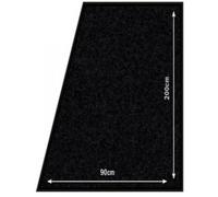 Securit Tapis d'entrée anti-salissures 90x200 cm noir - Polyester PVC anti-dérapant