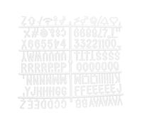 Securit WLB-SET-LA Kit lettres supplémentaires pour tableaux d'affichage en feutre, blanc