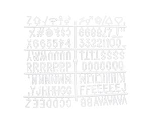 Securit WLB-SET-LA Kit lettres supplémentaires pour tableaux d'affichage en feutre, blanc
