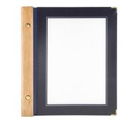 Securit Wood A5 Protège-menus, 2 Double Inserts Inclus (présente 4 Pages A5)