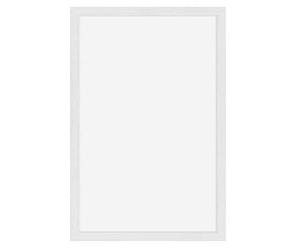 Securit Woody Ardoise blanche- Bois finition Laqué Blanc - Feutres-craie Noir et Or + Kit de Montage Inclus - 30x40cm